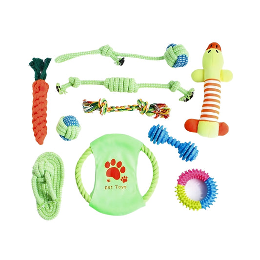 Tuggleksaker Hund 10-pack